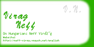 virag neff business card